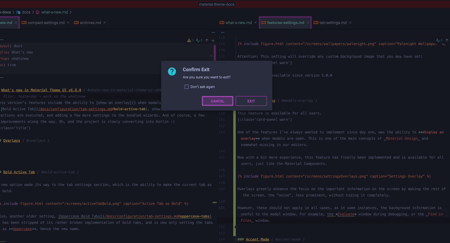 Modals Overlay