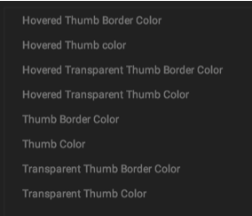 Scrollbar Settings