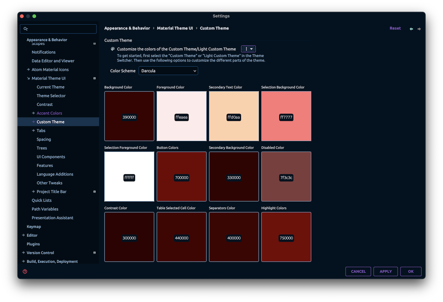 Custom Themes