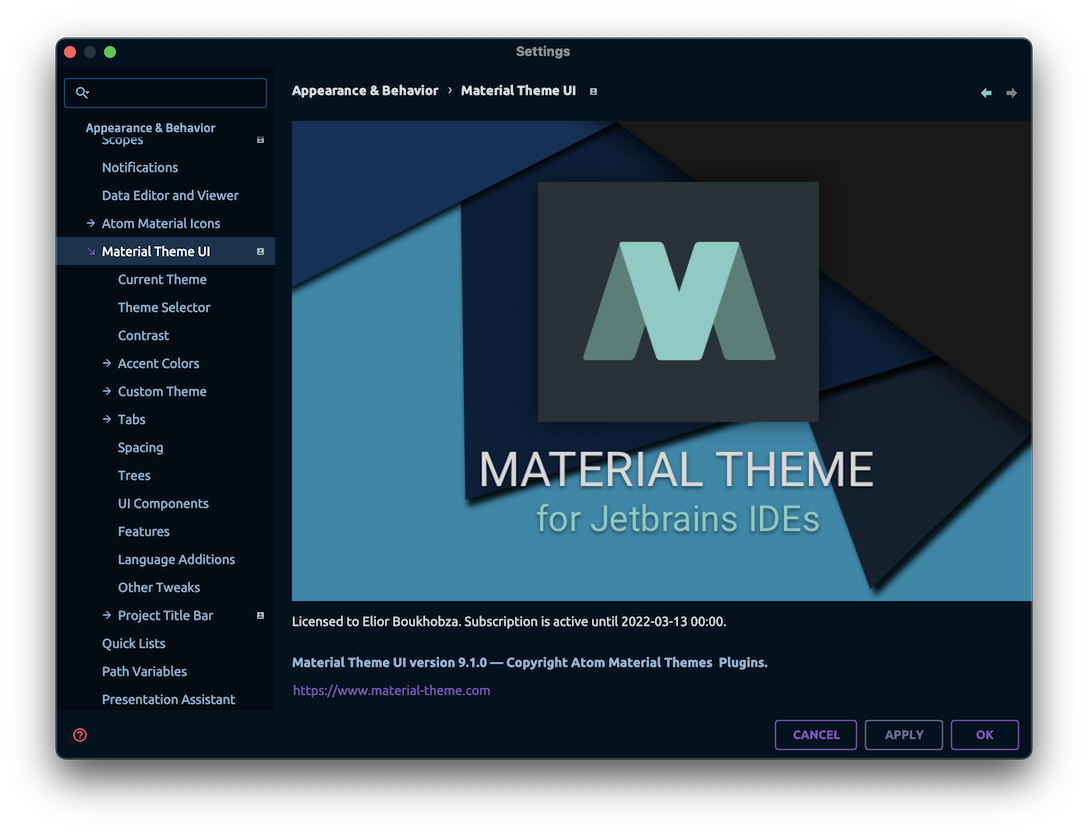 Main Settings