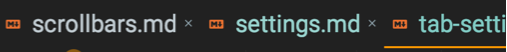 Tab Font Size